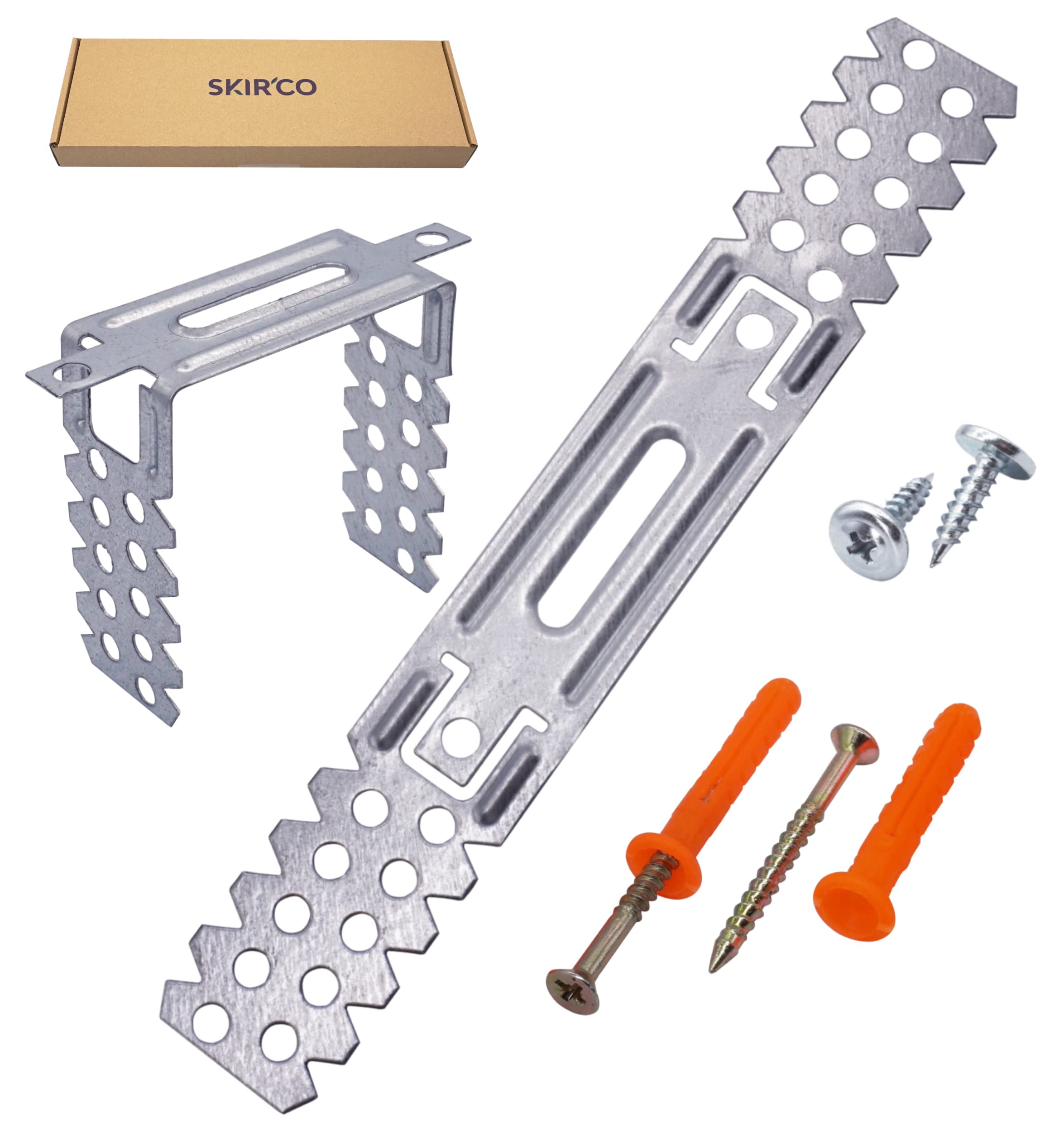 SKIR'CO (10 pcs) Mounting Brackets 60/75 mm, Direct Ceiling Hangers, U-Hanger for CD Profile - Image 2