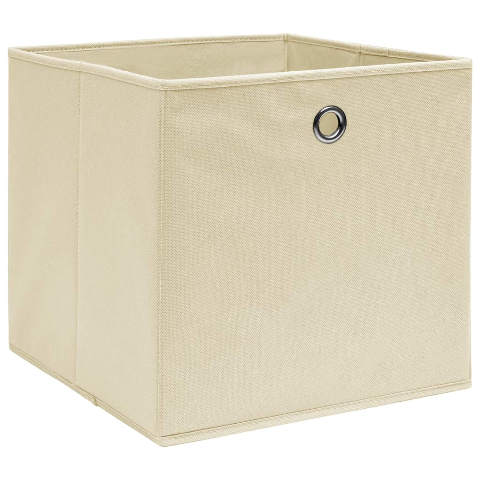 LAPOOH Aufbewahrungsboxen 10 STK Spielzeugkiste, Aufbewahrungskiste, Kleideraufbewahrung, Kleideraufbewahrung & Organisation, Creme 32x32x32 cm Stoff