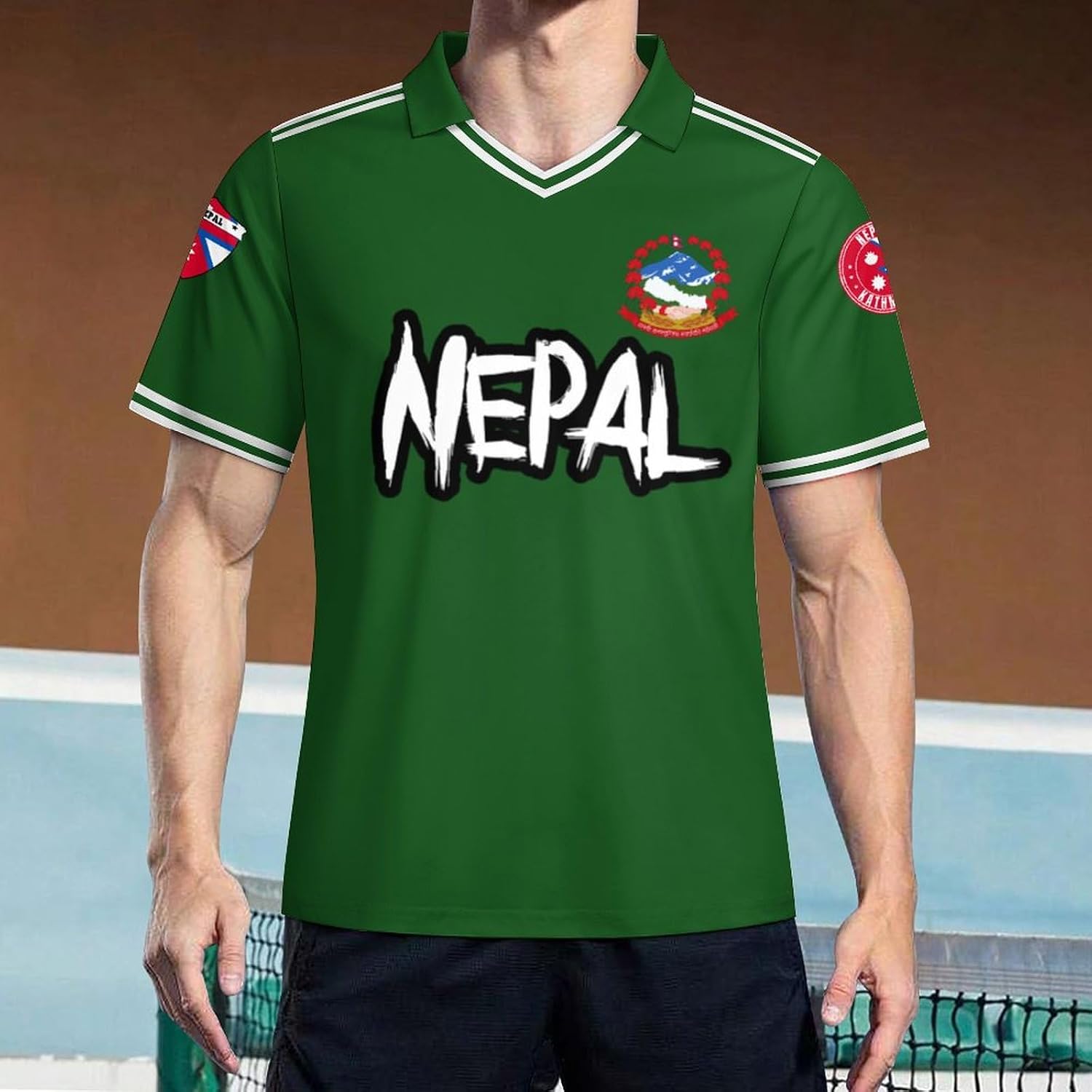 Flag of Madagascar Men's Football Jersey Short Sleeve Casual T-Shirt