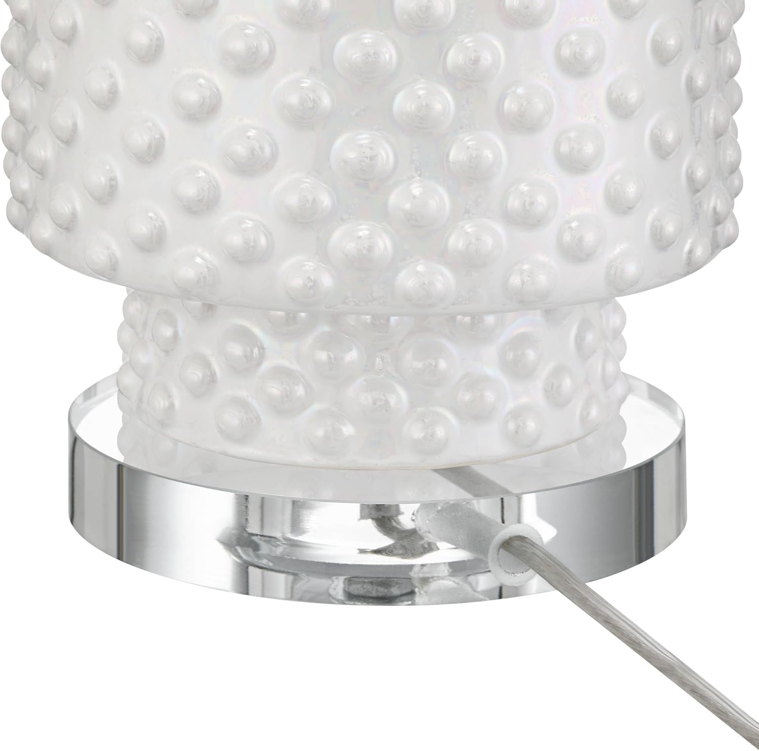 Possini Euro Design Luisa 28" Tall Modern Coastal 3-Way Table Lamp Dimpled White Finish Ceramic Single Fabric Shade Living Room Bedroom Bedside Nightstand House Office Family Reading Kitchen