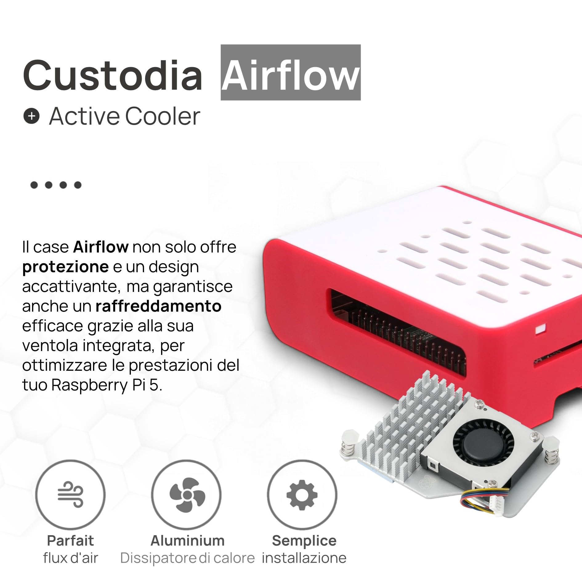 db-tronic Raspberry Pi 5 2 GB Cooler Kit | Edizione da 64 GB | Alimentatore da 27 W | Alloggiamento | Raffreddamento attivo | Micro HDMI 1 m | ideale per Home Assistant e la smart home