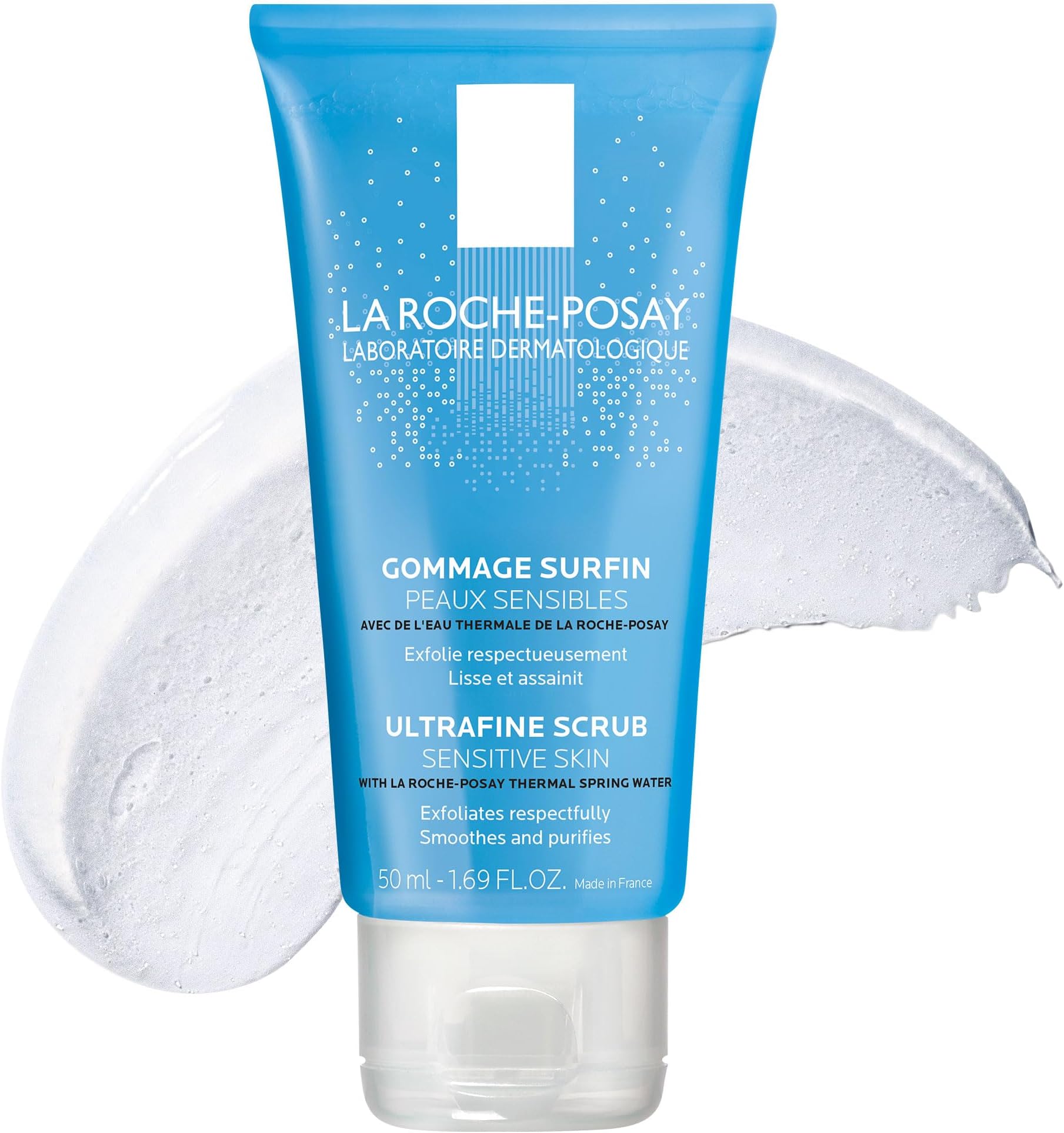 La Roche-Posay Ultra-Fine Scrub for Sensitive Skin, Gentle Exfoliating Face Wash with Ultra-Fine Pumice Particles to Remove Dead Skin, Safe For Sensitive Skin