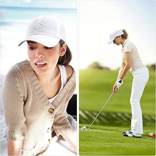 Miniatura 7 de Unaone Baseball Caps Adjustable Plain Hats Quick Dry Mesh Breathable Dad Hats for Men Women Fashion Sports