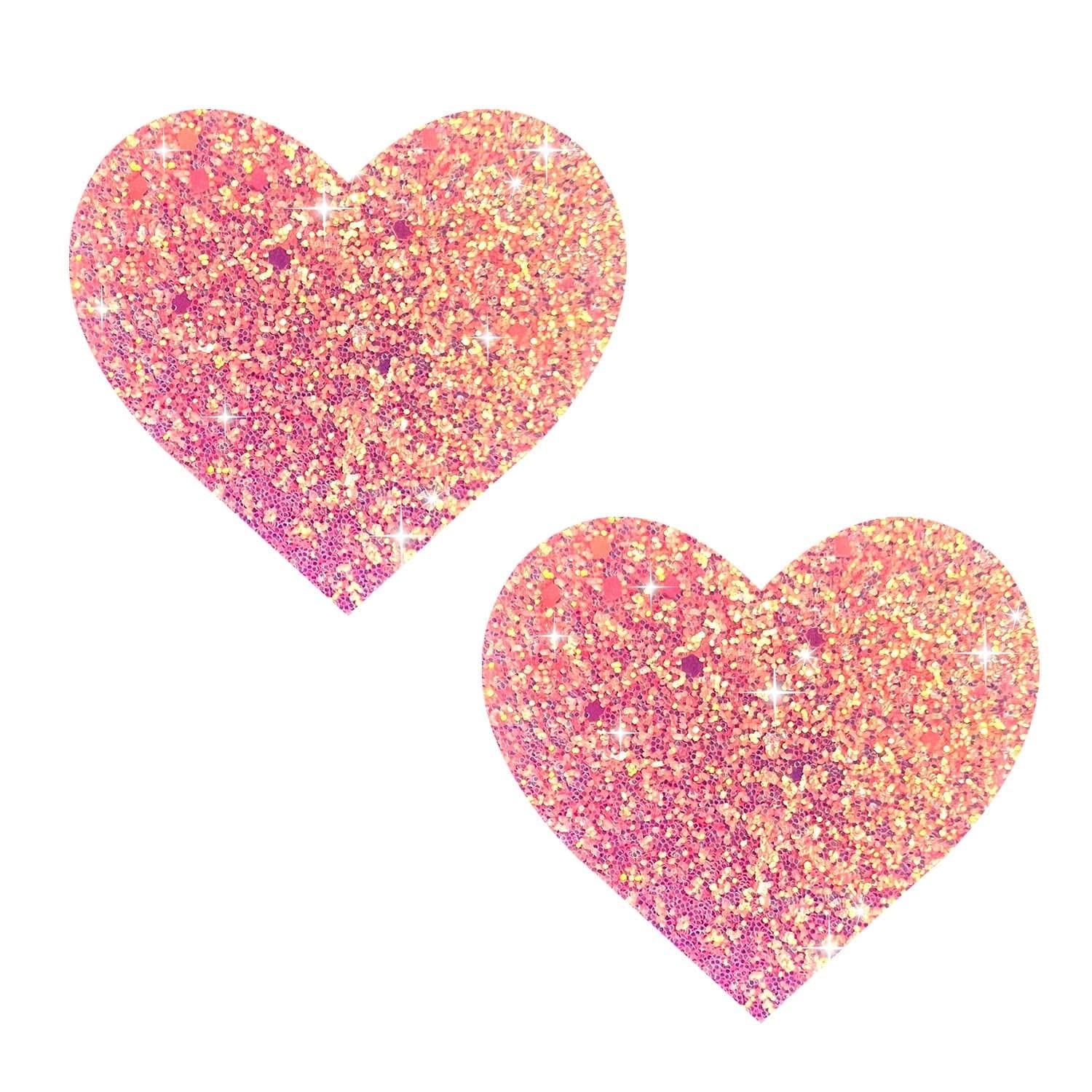 Neva Nude Iridescent Crystal Beamz Nipztix Pasties Nipple Covers for Festivals, Raves, Lingerie and More, Made in USA