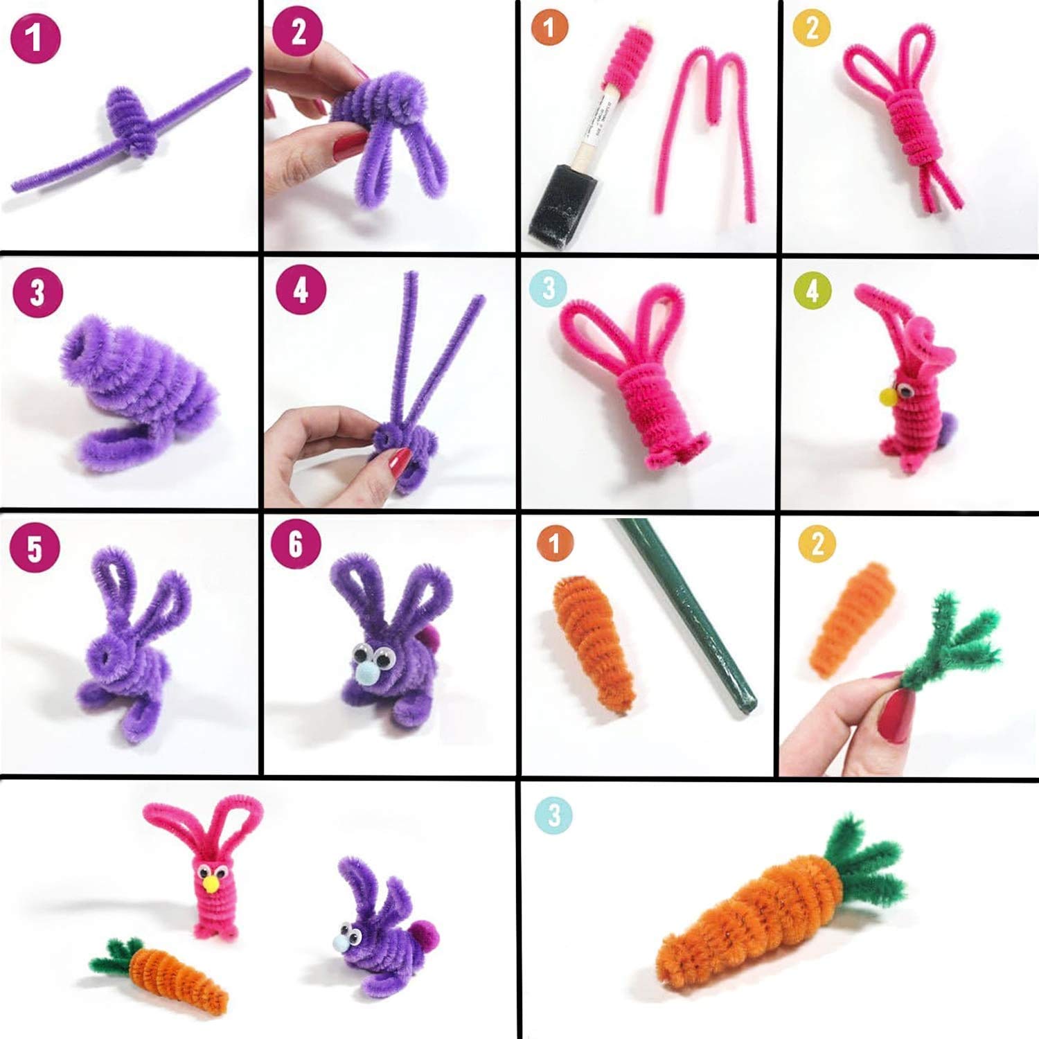 Scovolini In Ciniglia 400 Pz - Steli Bianchi 6mm X 30cm, Per Lavoretti, Decorazioni, Pulizia, Fai Da Te - Foto 3