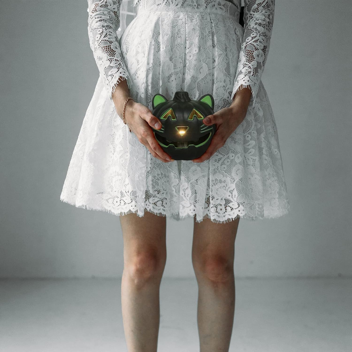 SHERCHPRY Pumpkin Lights Halloween Pumpkin Night Light, Led Lamp, Cat Face Table Light, Funny Lamp Decor for Christmas Holiday Birthday Party Jack O Lantern s