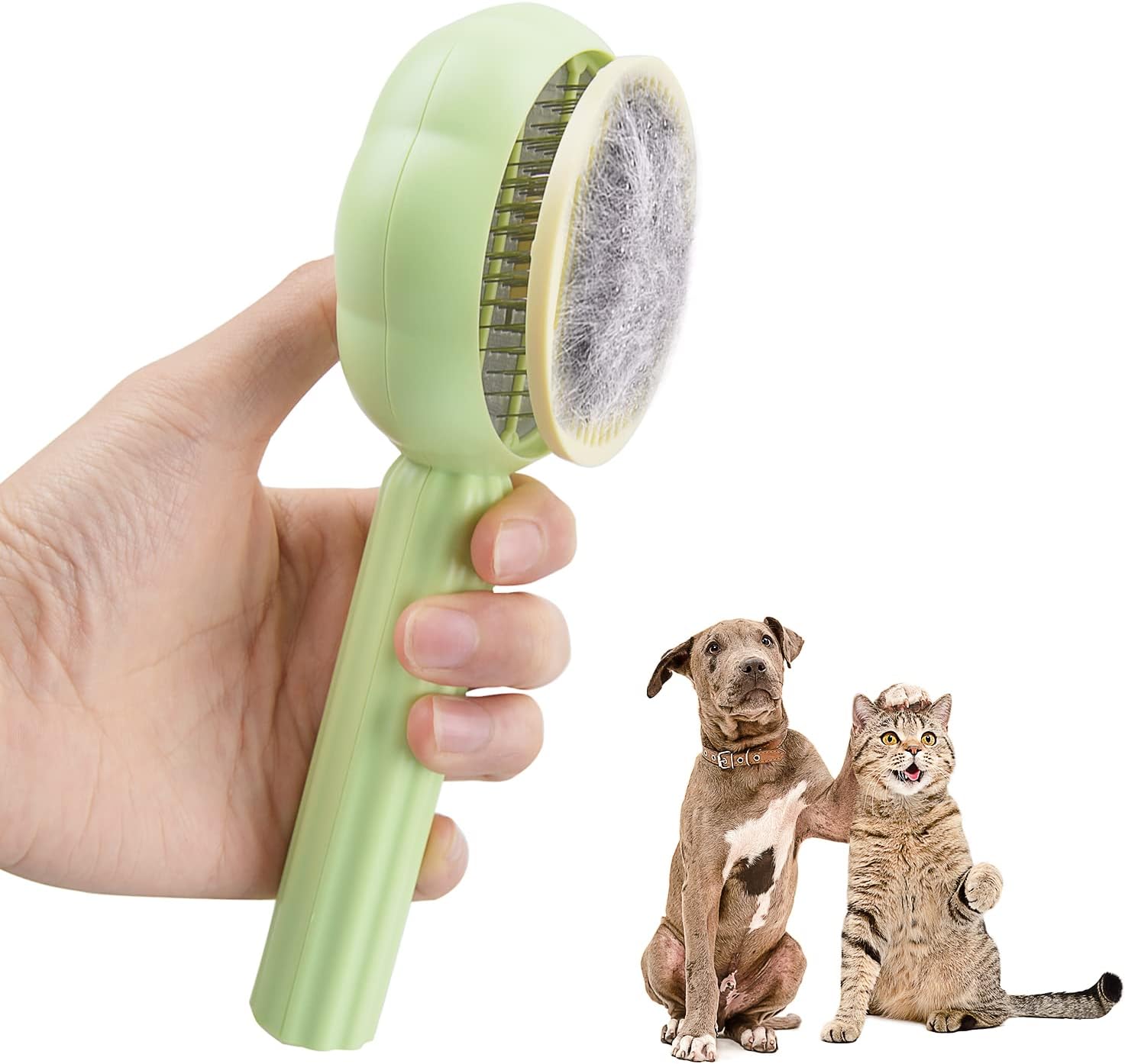 Cat Brush Dog Brush, Moseem Pet Hair Cleaner Brush Cat Grooming Brush