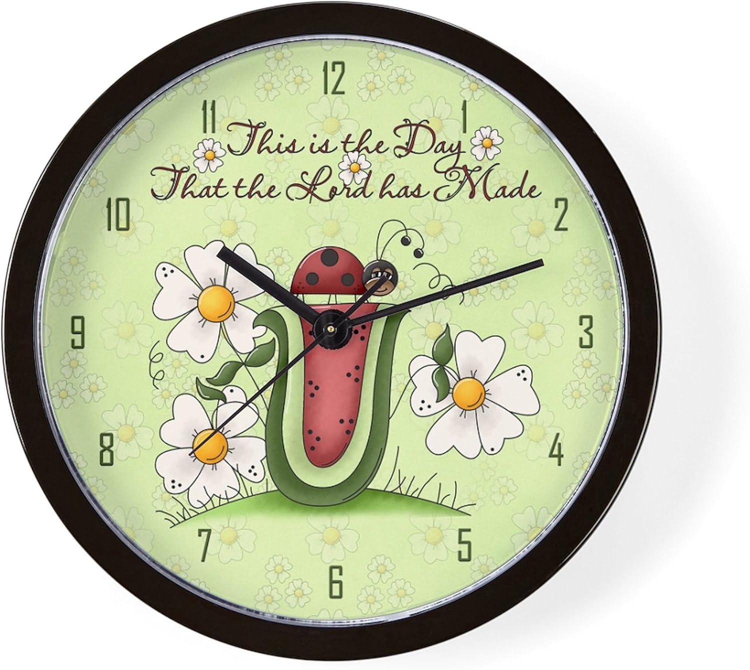 CafePress Ladybug 10" Wall Clock for Livingroom, Kitchen, or Office