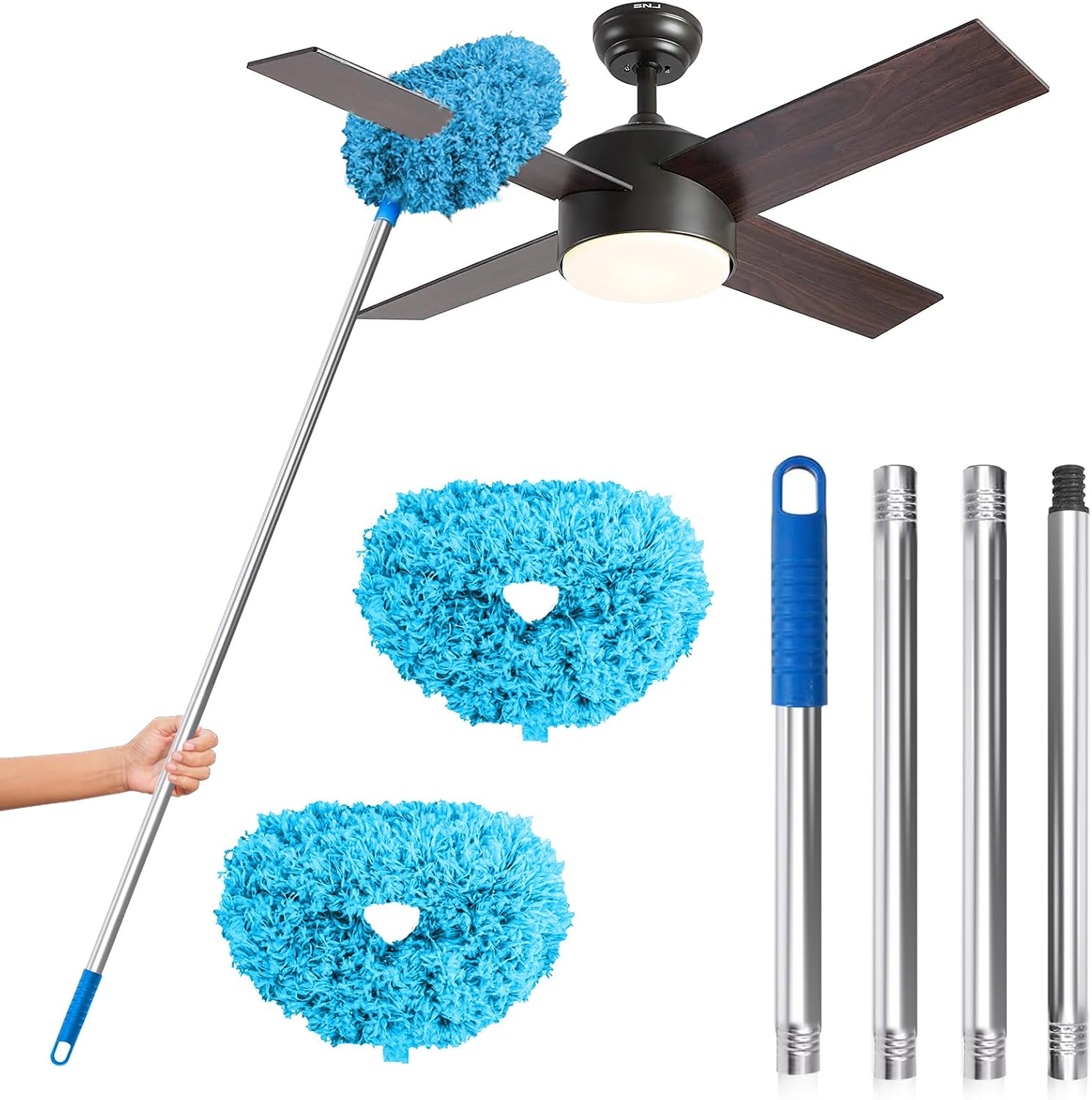Ceiling Fan Cleaner Duster, Reble Microfiber Duster with Extens