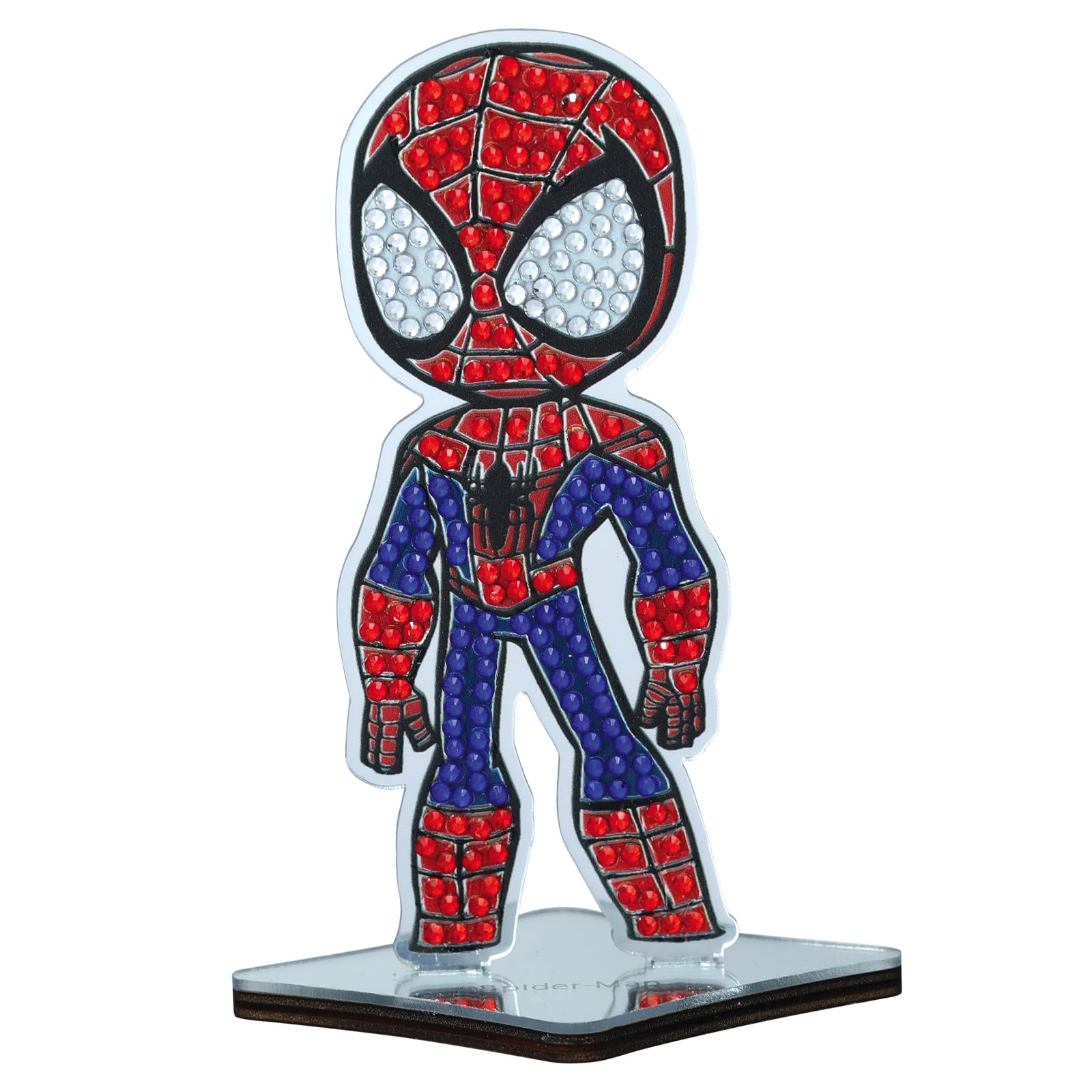CRYSTAL ART Spiderman Marvel Mirror Buddies Kit Craft Buddy