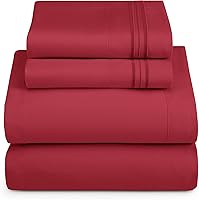 Vista 32 de Hearth & Harbor Sábanas de tamaño individual – Juego de sábanas de 3 piezas, sábanas de lujo de doble cepillado para hotel, sábanas y fundas