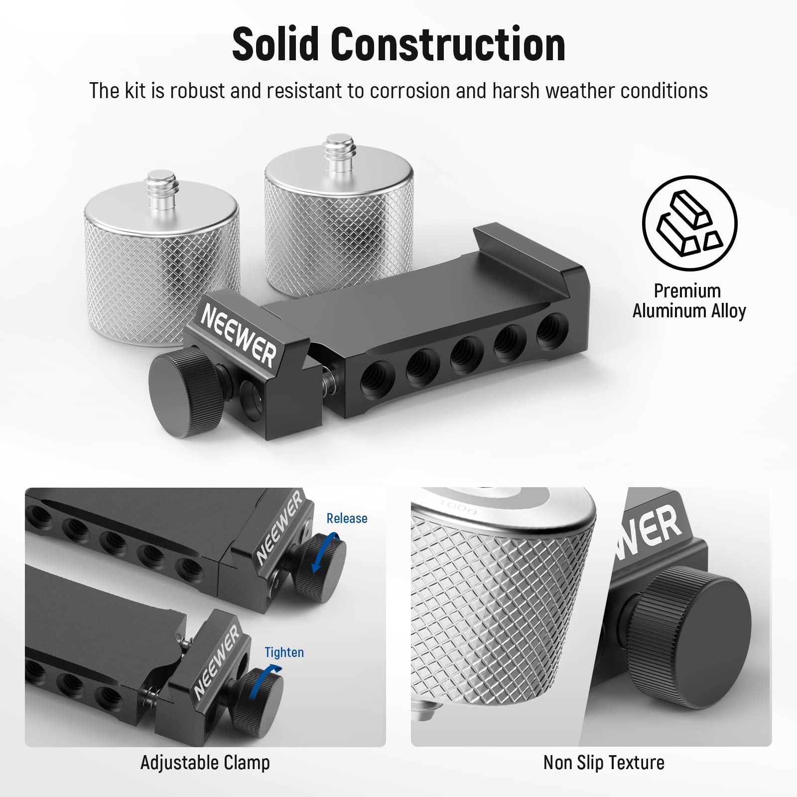 NEEWER Kit de Abrazadera y Contrapesos de Cardán, Compatible con dji Ronin  RS4 Pro RS4 RS3