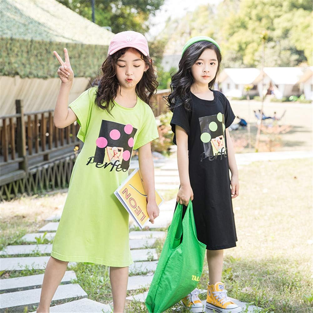 当店一番人気 トーダー 半袖 ワンピースtシャツコットン ガールズ 女の子 ドレス Aラインカジュアル 入学式 可愛い子 子供服七五三 通学 通園 卒業式 演奏会 発表会 子供用 結婚式 ピアノ 韓国風 春夏服 Www Larrypolatsch Com