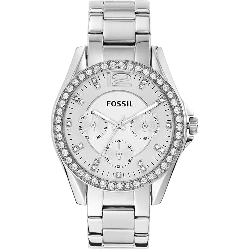 Fossil Women's Watch, Riley Quartz Stainless Steel Multifunction Watch for Women