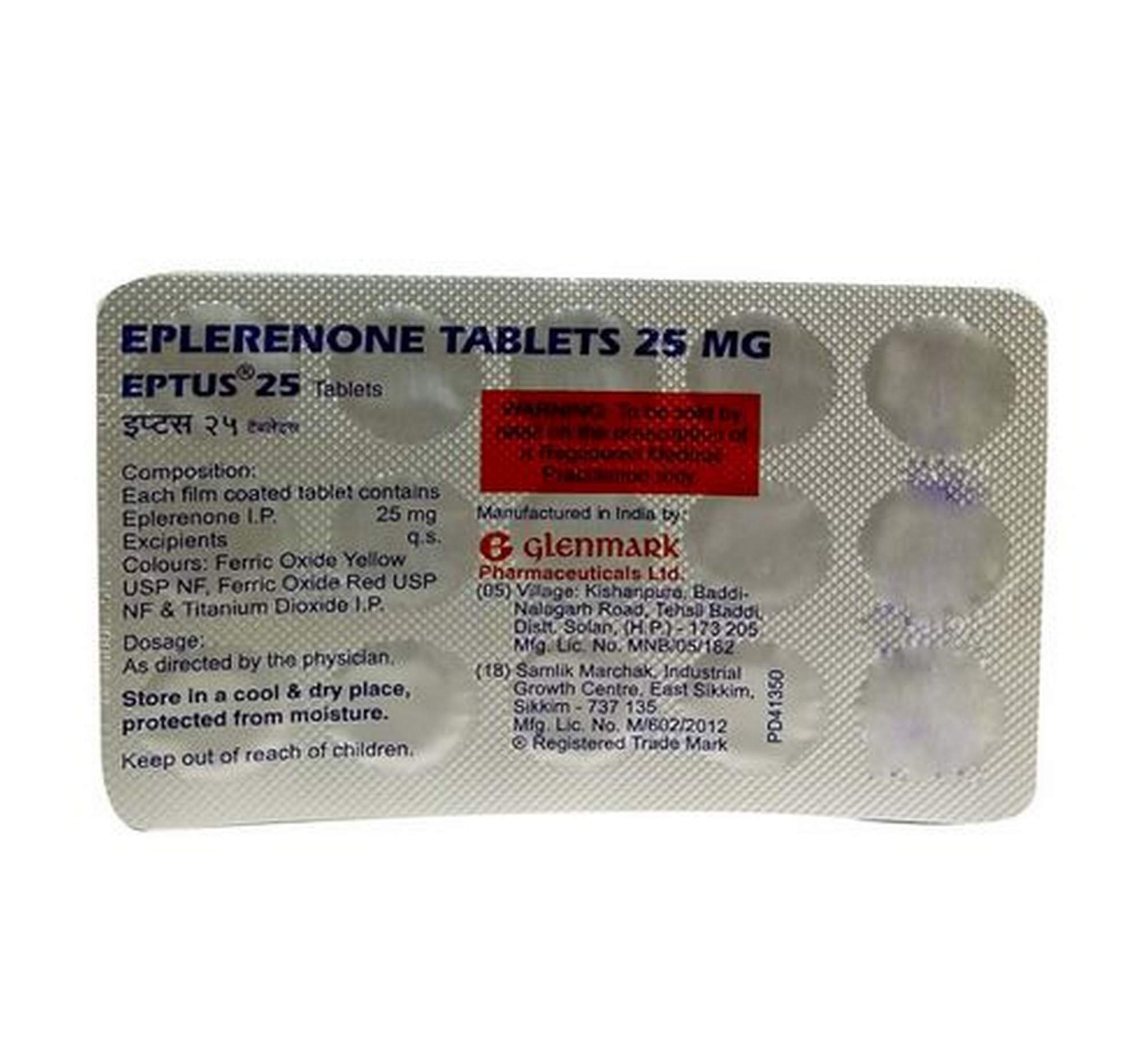 Eptus 25 - Strip of 15 Tablets