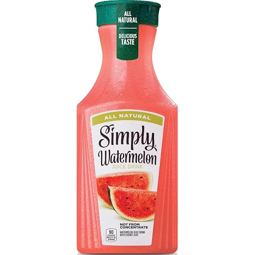 Simply, Watermelon Juice Drink, 52 Fl Oz Bottle
