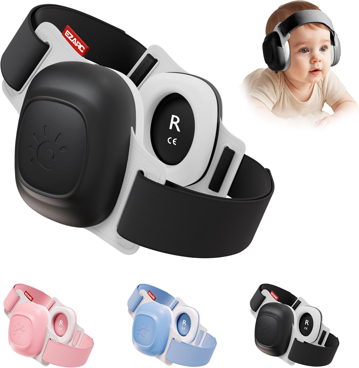 EZARC Baby Ear Muffs for Noise Protection – 25dB Noise Cancelling Headphones for Newborns, Infants & Toddlers (3–48 Months)