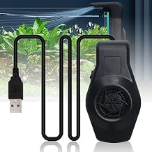 Aquarium Chiller Fan, USB Powered Small Fish Tank Cooling Fan Fish Tank Cooler, Quiet with 2 Adjustable Speed Aquarium Cooling Fan Aquarium Water Chiller System