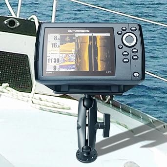 Fish Finder Mount with C Size 1.5'' Ball | Marine Aluminum Alloy, Depth Finder Mount for Boat, Compatible with Lowrance Garimin Humminbird