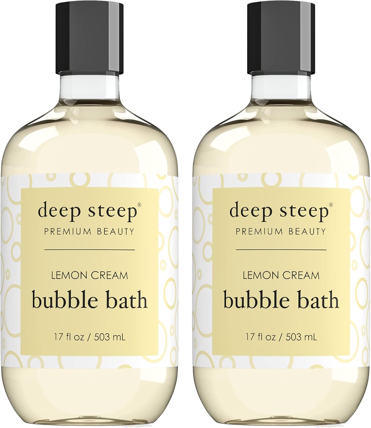 Deep Steep Bubble Bath Lemon Cream, 17 Ounce (Pack of 2) : Beauty & Personal Care