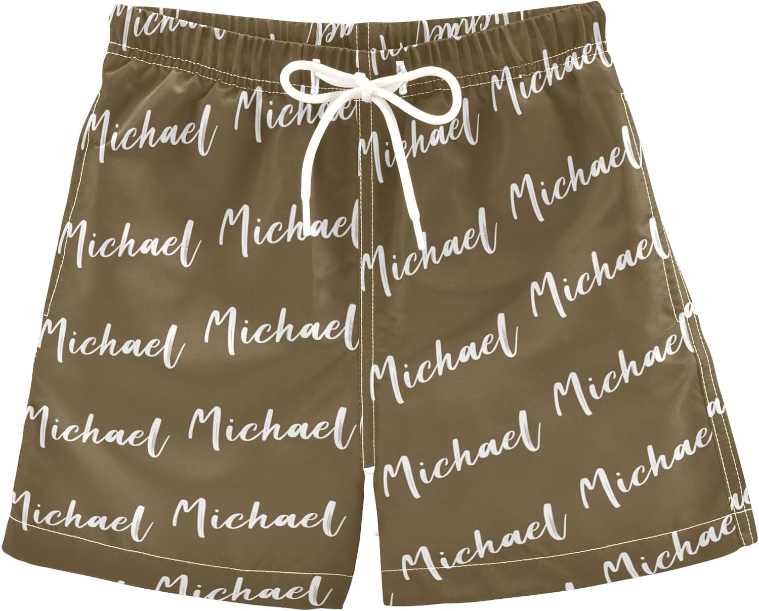 Blue Custom Boys Swim Trunks for 2-14 Years Personalized Swim Beach Shorts Baby Kids Swimwear Board Shorts