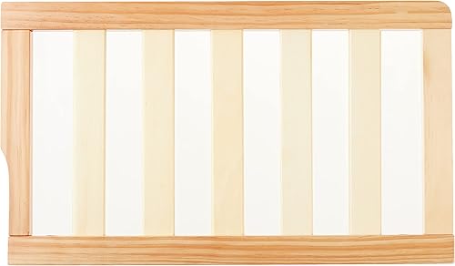 Miniatura 3 de Dream On Me Barandilla universal convertible para cuna para niños pequeños en natural convierte cunas en camas de niños barandilla de seguridad para
