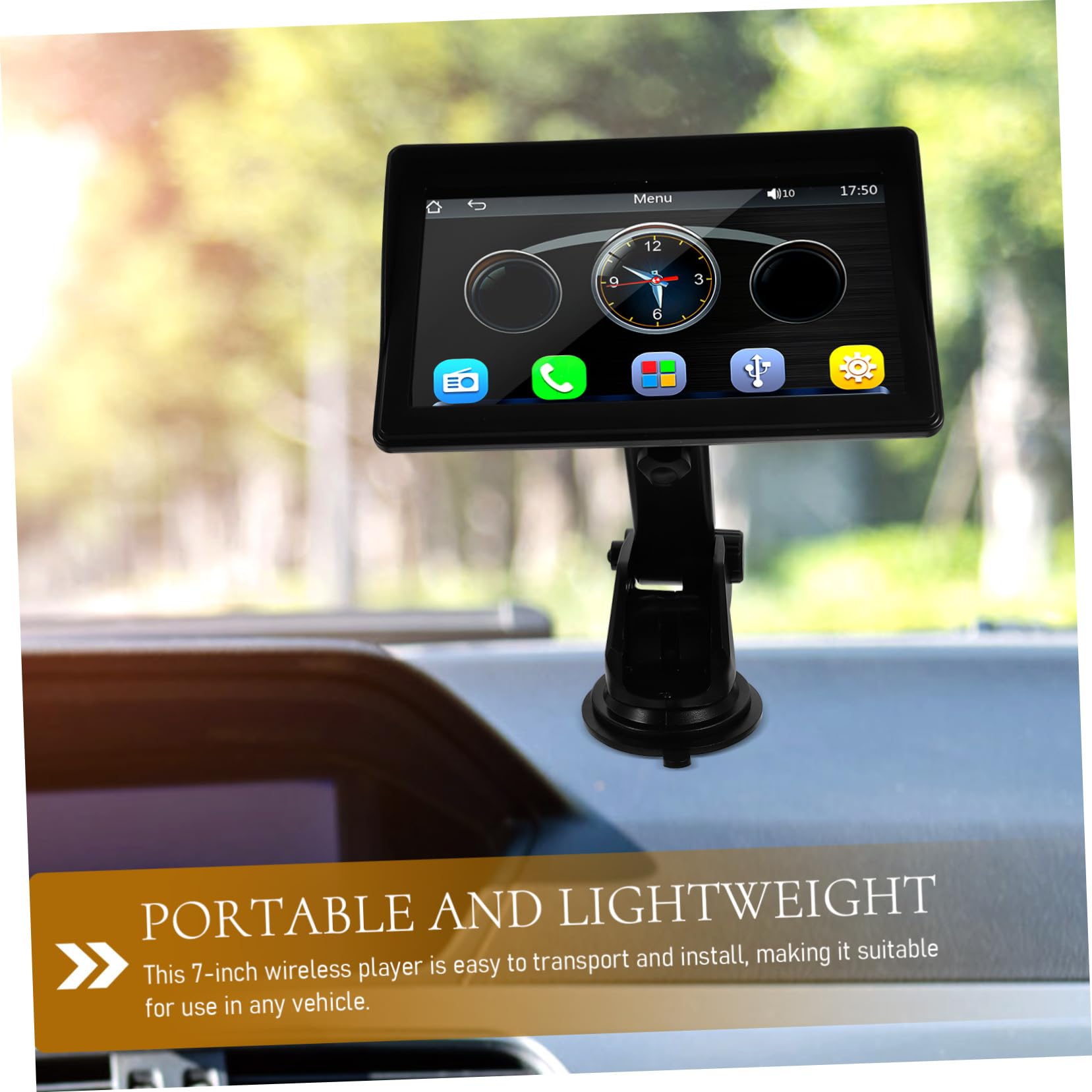 ULTECHNOVO Lecteur Multimédia de Voiture à Écran Tactile Autoradio sans Fil avec Caméra de Recul