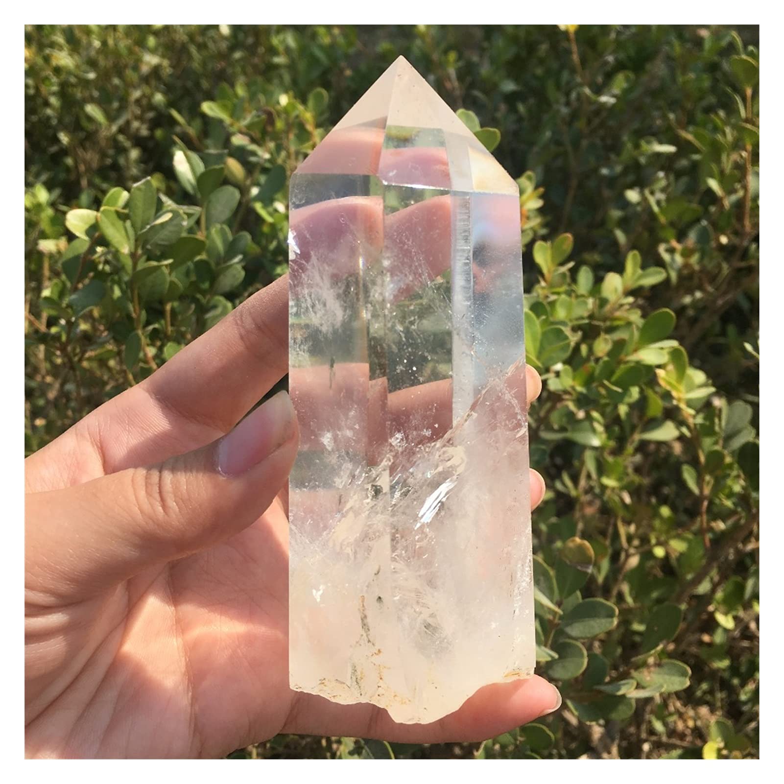 Cristal Natural en Bruto, 280g, semilla Grande Transparente, Cuarzo, Punta Natural, Cristal Duro