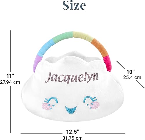 Miniatura 39 de Let's Make Memories - Canasta de Pascua personalizada con amigos peludos, canasta para niños, diseño de conejito de Pascua azul, solo incluye