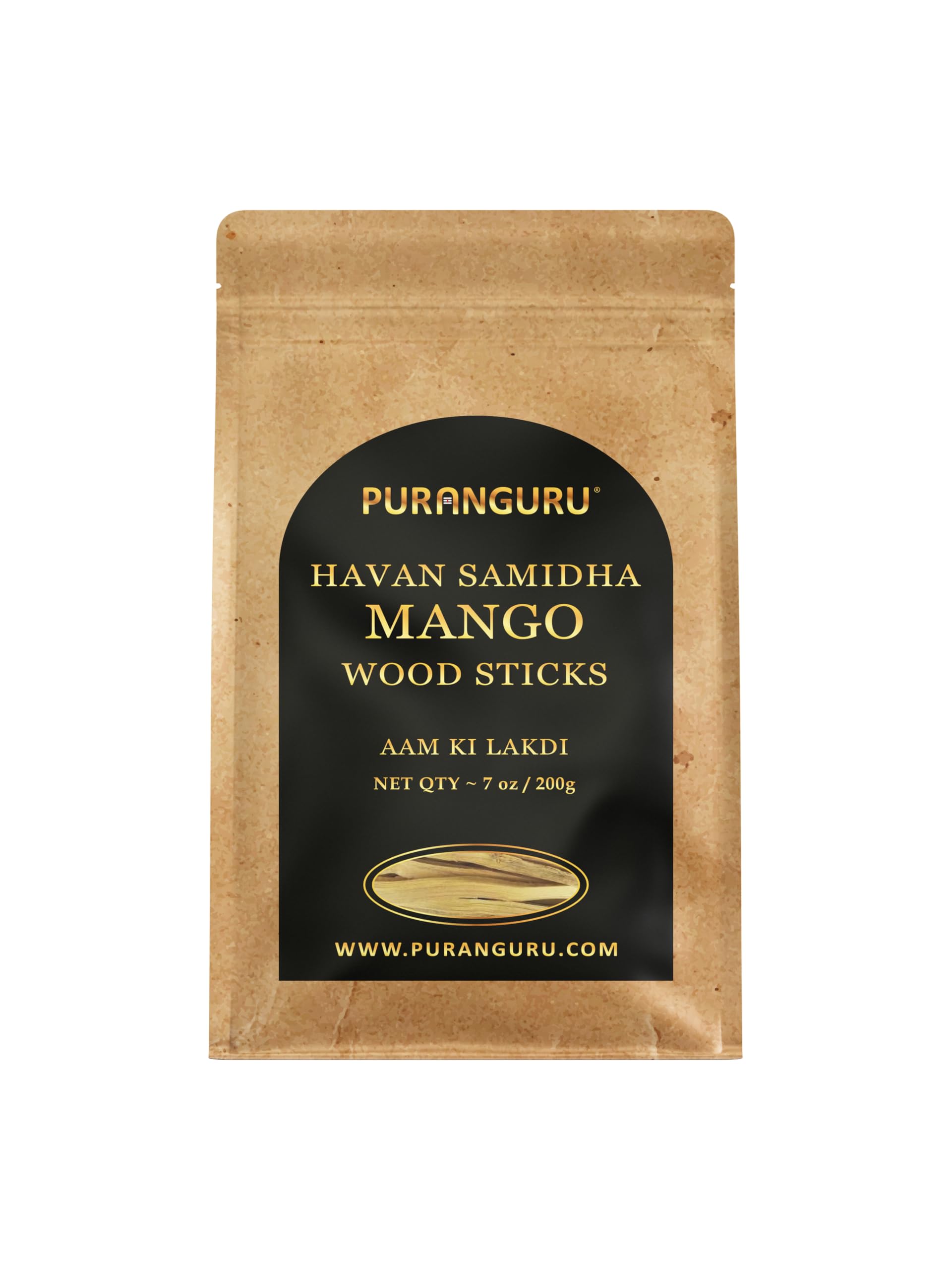 Havan Samidha Mango Wood Sticks | 200g | Hawan Samagri Dry Yagya Wood for Burning | Aam Ki Lakdi Havan Sticks for Pooja | Navgrah Shanti Holy Puja Ceremony | Diwali Dhanteras Pujan Rituals