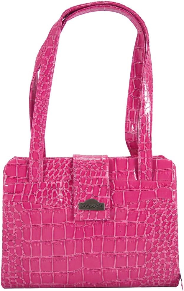 Pink Mock Croc Classic Handbag Style Book Notepad Diary Bible Cover Carrier