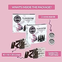 Vista 269 de TRUMIRI Copal Incense Cones - Total 20 Cone Incense - Dual Pack of 10 Insence Cones - Incense Cones Scented - Cone Incense Scents - Insense Cones
