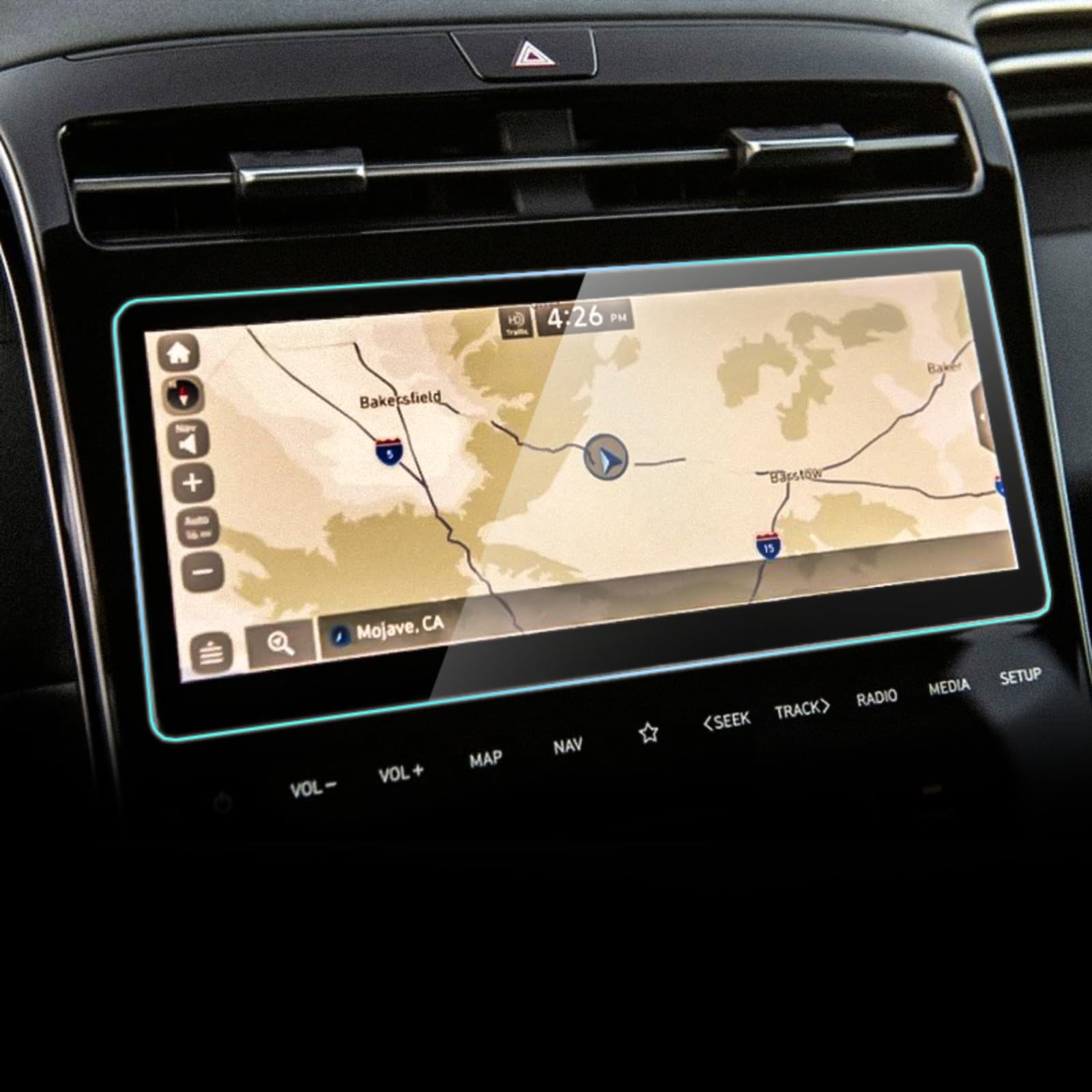 Nawigacja samochodowa Szkło hartowane Ekran LCD Folia ochronna Naklejka Osłona Dla Hyundai, dla Santa Cruz 2022