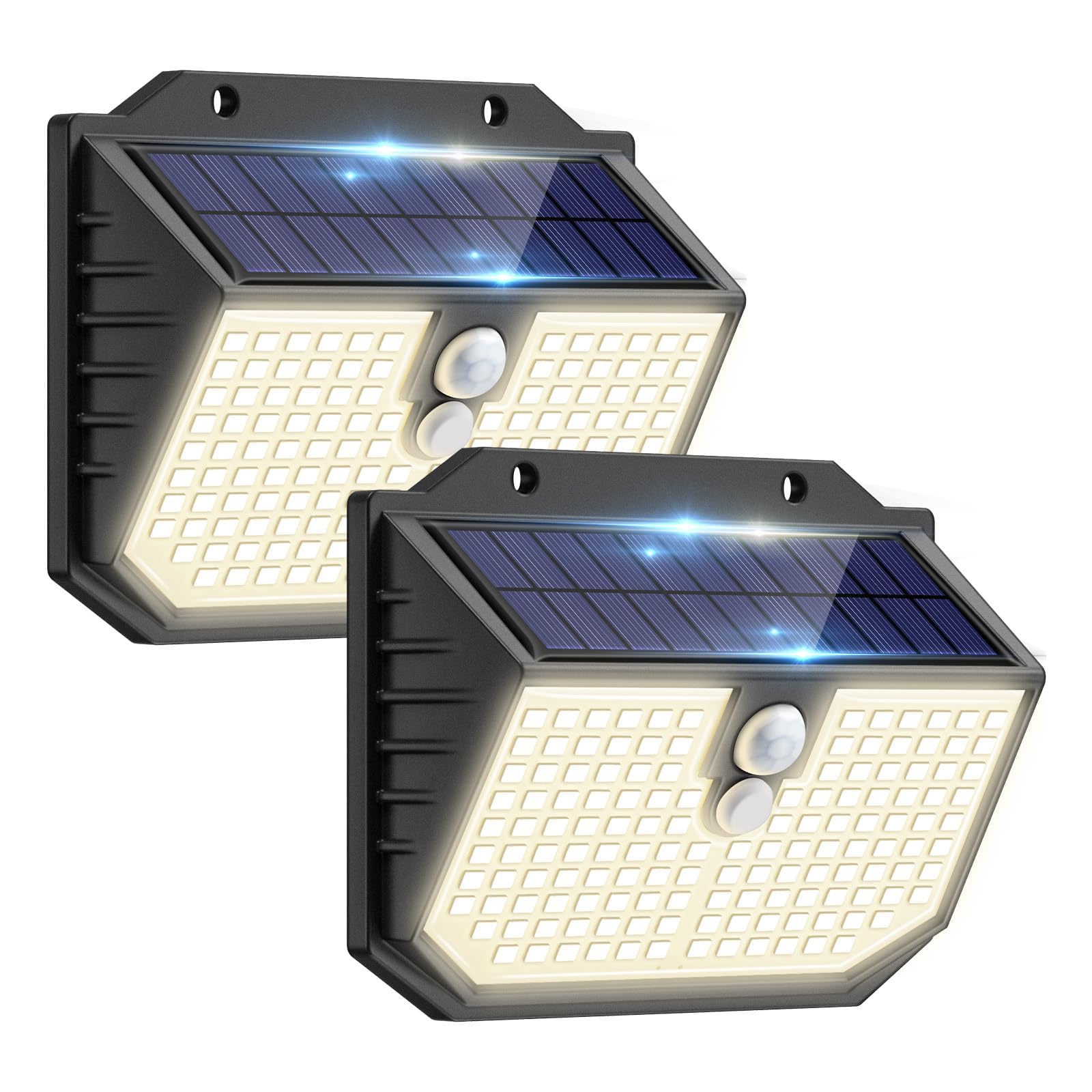 nipify Outdoor Solar Lights,Upgraded 5000K Neutral Solar Security/Wall Light, 3 Modes Motion Sensor and IP65 Waterproof Solar Lights Outdoor Garden for Outside Driveway Porch Garage Backyard (4 Pack) — view 13