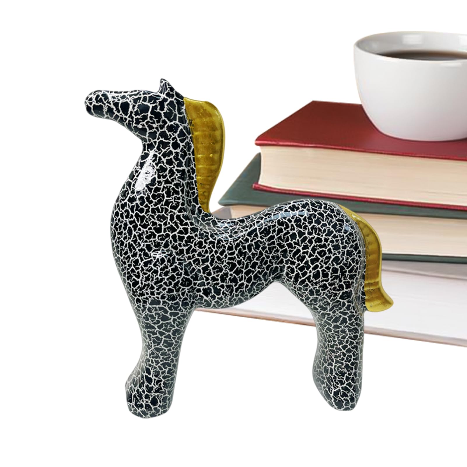 Sculpture de cheval en résine : figurine de collection pour hôtel