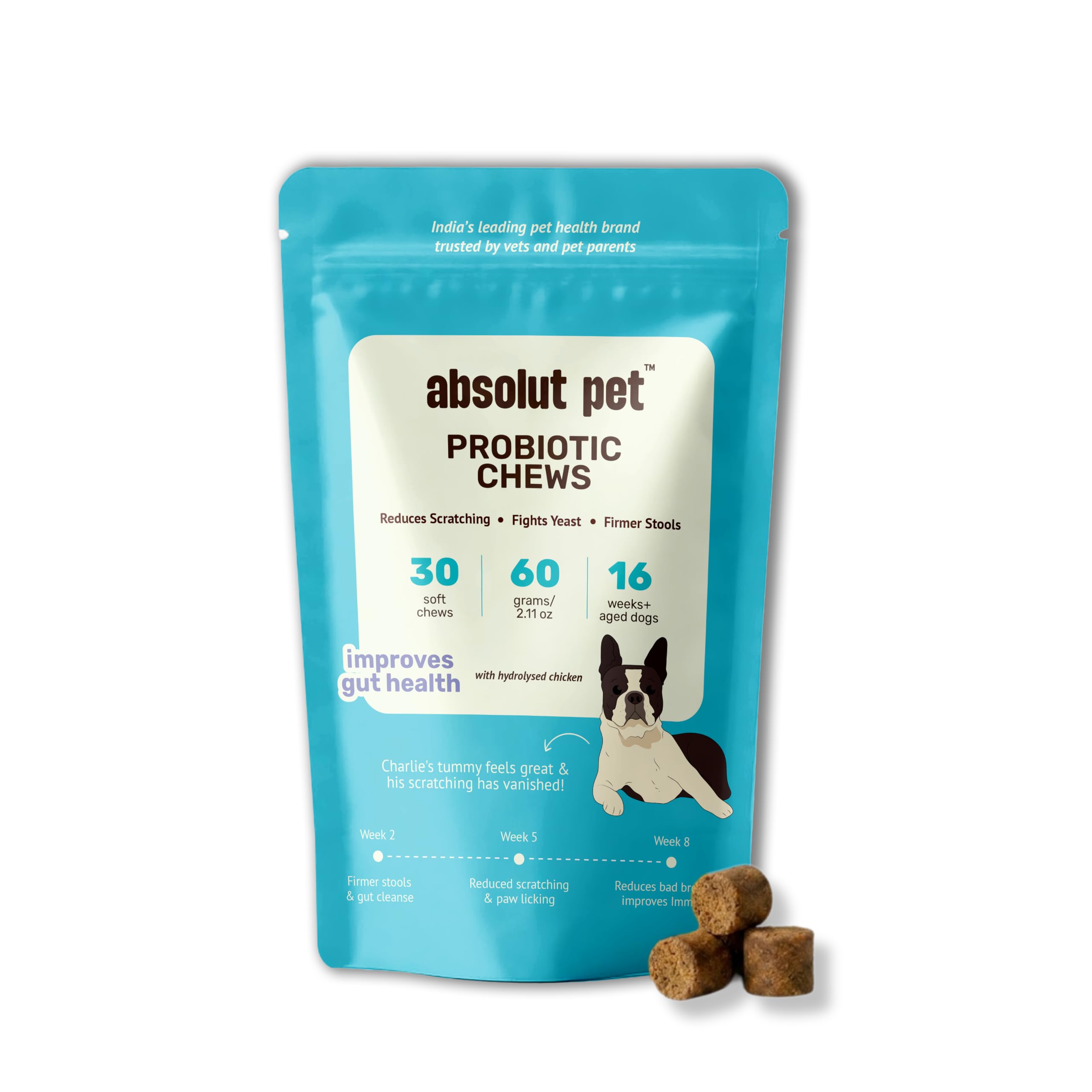 Absolut Pet Probiotic Hypoallergenic Chews for Dogs |30 Chews — Amazon image 16