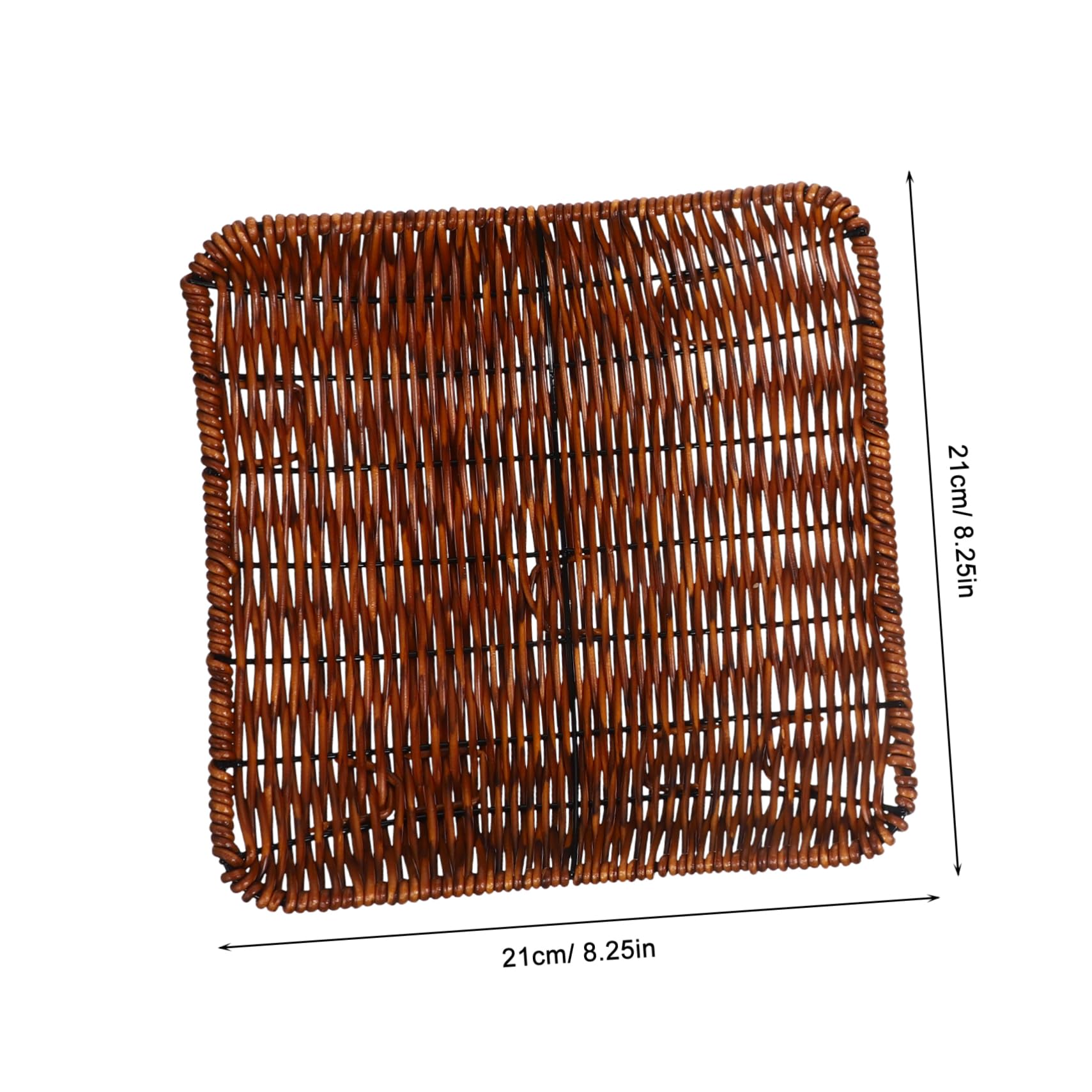 OUNONA 2Pcs Woven Food Storage Baskets Stylish Household Sundries Baskets for Home Decor Picnic Organizing Design