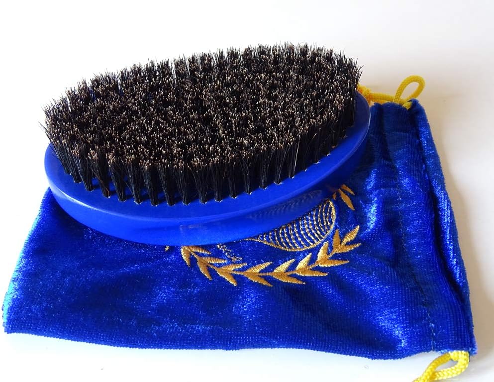 100BC 360 CAESARS WAVE AND BEARD BRUSH FOR YOUR 360 WAVES (SOFT BLUE) BEARD BRUSH