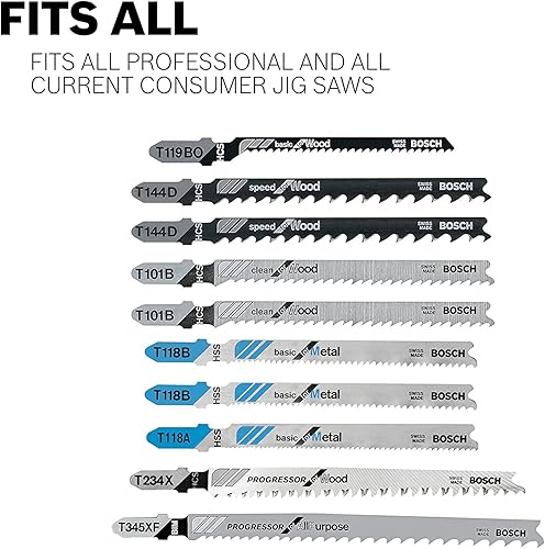 Miniatura 4 de Bosch T118EHM3 3 Piezas 3-14 In. 14 TPI Especial para hojas de sierra caladora de acero inoxidable T-Shank