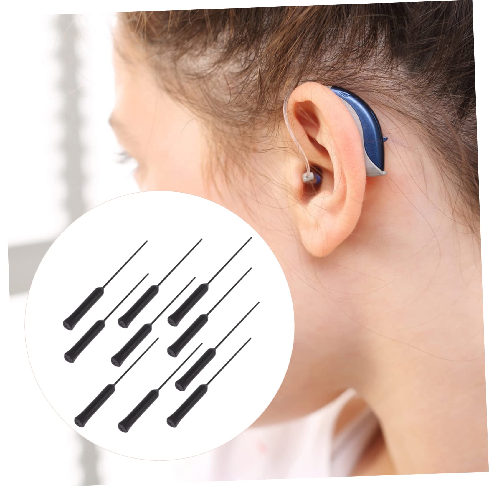 Healeved 50pezzi Strumenti Di Pulizia Per Amplificatori Acustici Accessori Per La Manutenzione e La Pulizia Resistente e Facile Da Usare Per Rimuovere Cerume e Detriti