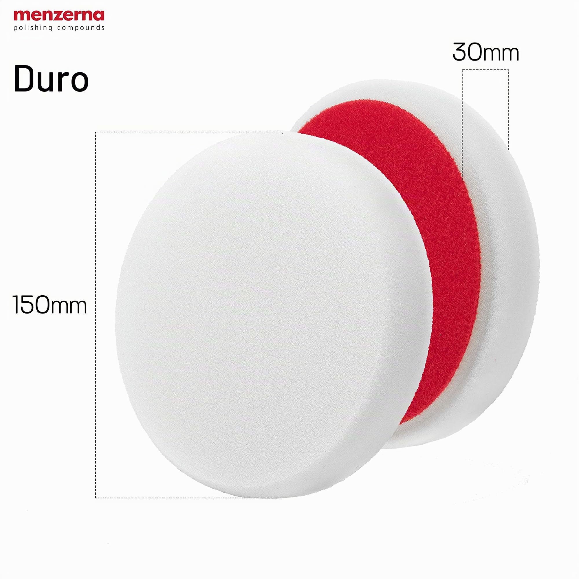 detailmate Set de Pulido- Menzerna Super Heavy Cut Compund 1000 + Medium Cut 2500 + Super Finish Plus 3500 + Power Lock Ultimate Prot. + 3X Acolchado 150 mm + paño de Pulido de Microfibra Esponjoso