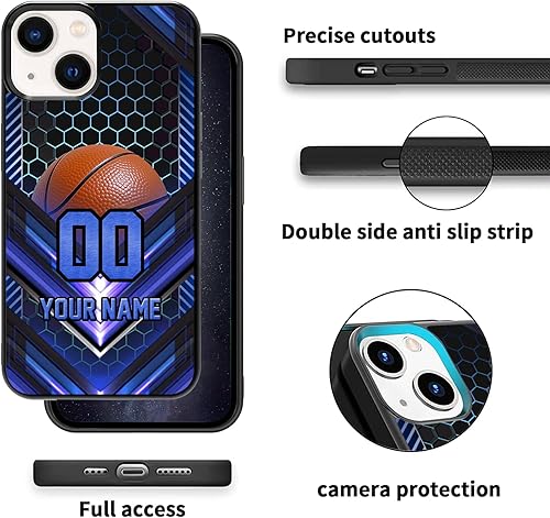 Miniatura 3 de Personalized Basketball vs Name Number US Flag Decor Rubber Cover Phone Case for Galaxy A16A15A25A14A54A53A03SA02SA10E A10 A12 A13 A32 A42 A50 A51