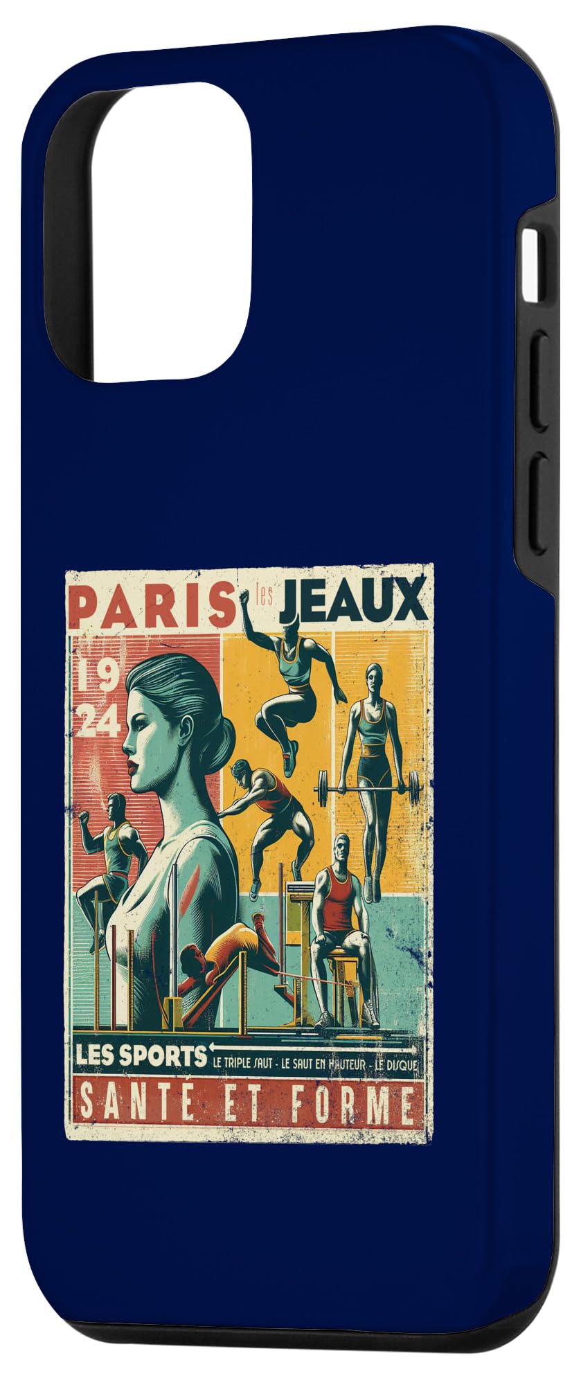 iPhone 12 mini Paris Vintage The Games 1924 Health And Fitness Case - Image 2