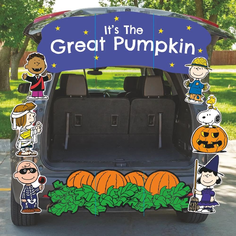 Fun Express Peanuts Great Pumpkin Trunk or Treat Car Decorations Kit