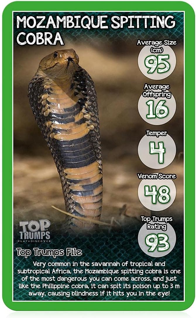 Top Trumps Snakes Card Game,WM01605-EN1-6