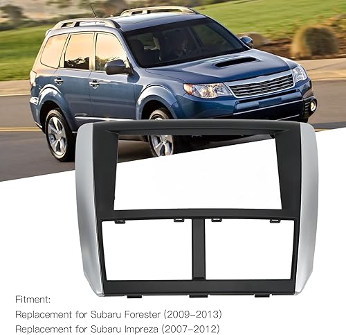 Miniatura 6 de Fydun Auto Dash Audio Fascia, 2DIN DVD Panel Marco Navegación Trim Tablero de Audio Marco de Reemplazo para Forester Impreza