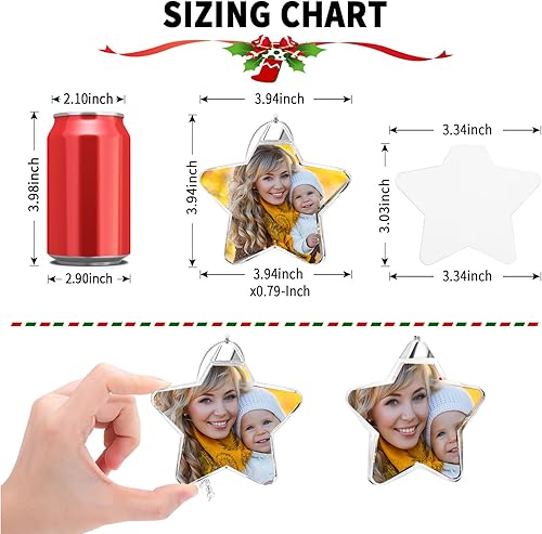 Miniatura 4 de Adorno de bola de Navidad con foto personalizada, regalo conmemorativo divertido, texto personalizado con imagen, colgante de árbol de Navidad,