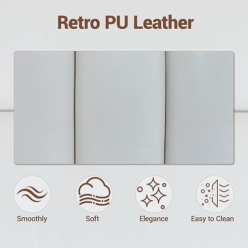 Miniatura 8 de Silla de oficina de cuero con ruedas, silla giratoria ergonómica con ruedas, asiento y reposabrazos acolchados, silla de escritorio para el hogar de