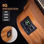Bass Ukulele,Kmise 30 Inch Electric Acoustic Bass Ukelele Mahogany Ukelele for Professionals with Gig Bag Picks Wrench