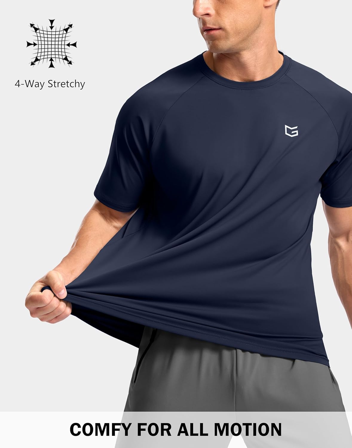 G Gradual Men's Athletic Workout T-Shirts Moisture Wicking Cooling Running Shirts Short Sleeve Performance Tee for Gym Tennis - Image 4